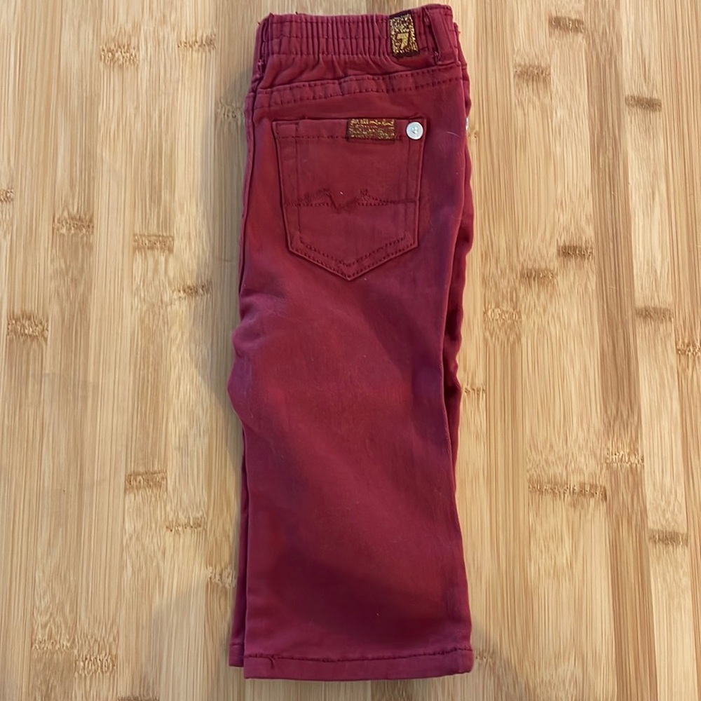 6-9 month Burgundy 7 for All Mankind